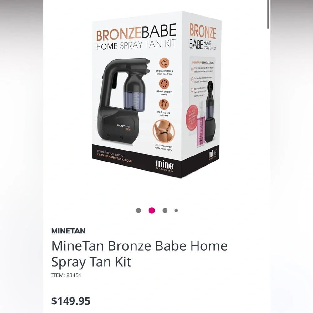 NEW IN BOX - MineTan Bronze Babe Home Spray Tan Kit - Pink Sprayer - Picture 15 of 16